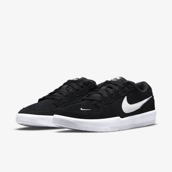 Nike SB Force 58 Sneakers Damen Schwarz Weiß | NK054JRY