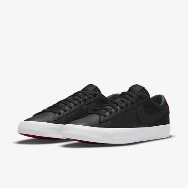 Nike SB Zoom Blazer Low Pro GT Premium Sneakers Damen Schwarz Rot Schwarz | NK653BLY