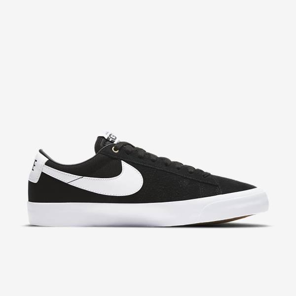 Nike SB Zoom Blazer Low Pro GT Sneakers Herren Schwarz Hellbraun Weiß | NK015ZQJ