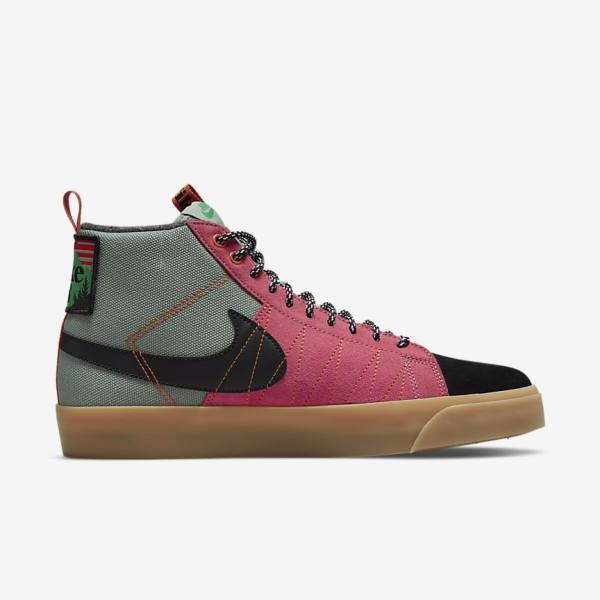 Nike SB Zoom Blazer Mid Premium Skate Shoes Herren Weiß Braun Schwarz | NK415SAY