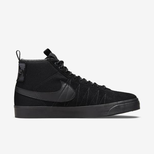 Nike SB Zoom Blazer Mid Premium Skate Shoes Herren Schwarz Dunkelgrau | NK824XJL