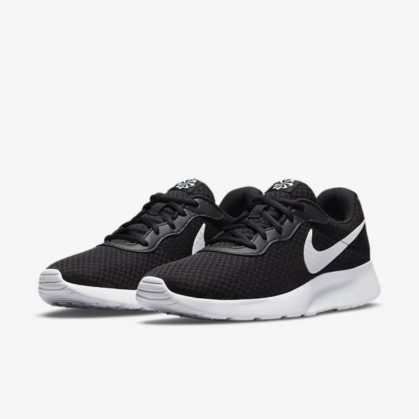 Nike Tanjun Sneakers Damen Schwarz Weiß | NK246IYS