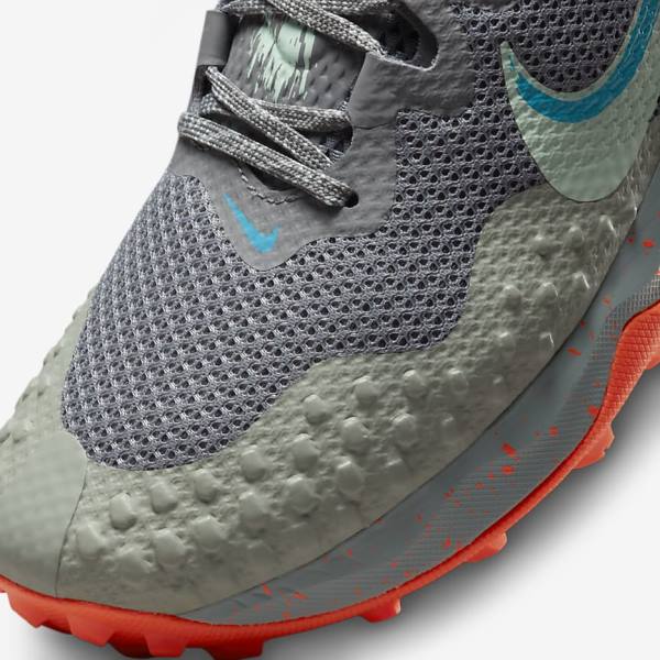 Nike Wildhorse 7 Trail Laufschuhe Herren Grau Olivgrün Blau Mintfarben | NK381OSQ