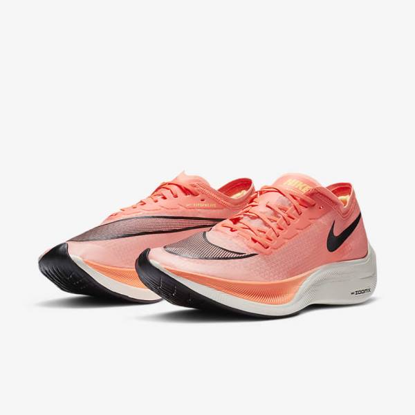 Nike ZoomX Vaporfly NEXT% Straßen Rennfahrer Laufschuhe Damen Hellmango Schwarz Blau | NK082MSR