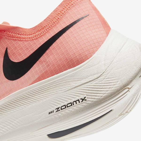 Nike ZoomX Vaporfly NEXT% Straßen Rennfahrer Laufschuhe Damen Hellmango Schwarz Blau | NK082MSR