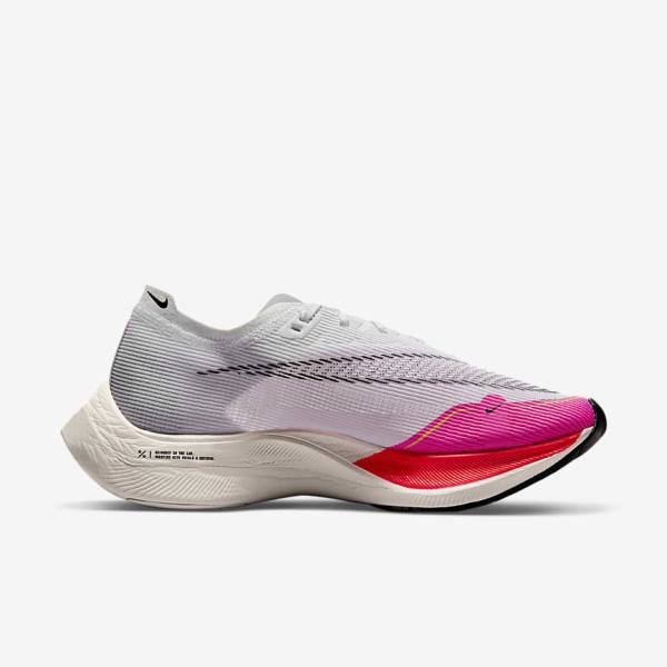 Nike ZoomX Vaporfly Next% 2 Straßen Rennfahrer Laufschuhe Damen Weiß Schwarz Schwarz | NK198PEF