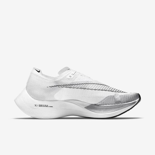 Nike ZoomX Vaporfly Next% 2 Straßen Rennfahrer Laufschuhe Herren Schwarz Metal Gold Weiß | NK531NXL