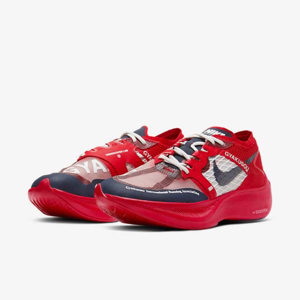 Nike ZoomX Vaporfly Next% x Gyakusou Sneakers Damen Rot Blau | NK497NBP