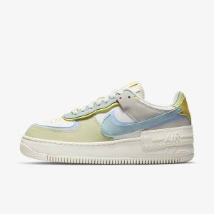 Nike AF-1 Shadow Sneakers Damen Hellblau Olivgrün | NK027HLM