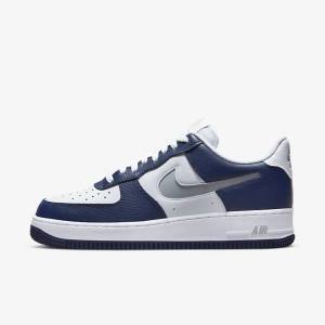 Nike Air Force 1 07 LV8 Sneakers Herren Navy Weiß Grau | NK701EHR