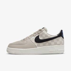 Nike Air Force 1 07 QS Sneakers Herren Weiß Schwarz Schwarz | NK301MQT