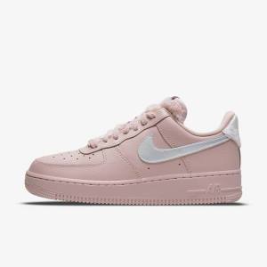 Nike Air Force 1 07 Sneakers Damen Rosa Metal Silber | NK293NZX