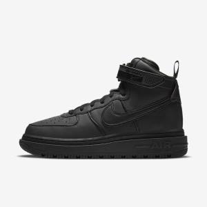 Nike Air Force 1 Boot Sneakers Herren Schwarz Dunkelgrau Weiß | NK629YGJ