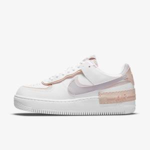 Nike Air Force 1 Shadow Sneakers Damen Weiß Rosa Rosa Grau | NK876IGU