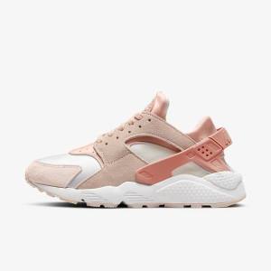 Nike Air Huarache Sneakers Damen Weiß Khaki Grau Hell | NK372YGM