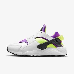 Nike Air Huarache Sneakers Damen Weiß Schwarz Gelb | NK542JQR