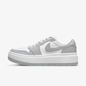 Nike Air Jordan 1 Elevate Low Sneakers Damen Weiß Grau | NK276GQM