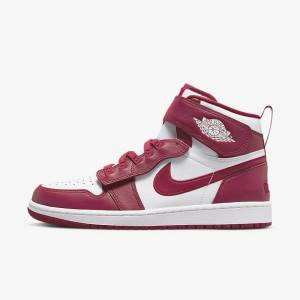 Nike Air Jordan 1 Hi FlyEase Jordan Schuhe Herren Rot Weiß | NK806AFO