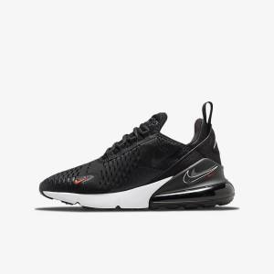 Nike Air Max 270 Older Sneakers Kinder Schwarz Grau | NK830SIG