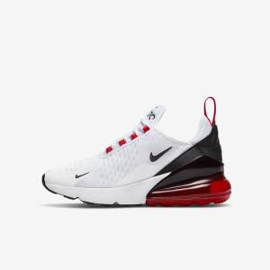 Nike Air Max 270 Older Sneakers Kinder Weiß Schwarz Rot Grau | NK394CZU