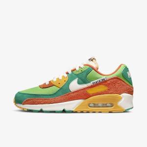 Nike Air Max 90 SE Sneakers Herren Grün Orange Grün | NK039EYT