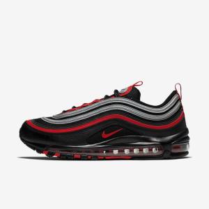 Nike Air Max 97 Sneakers Herren Schwarz Metal Silber Rot | NK639TVE