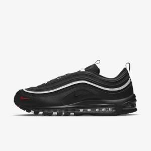 Nike Air Max 97 Sneakers Herren Schwarz Rot Weiß | NK681OZG