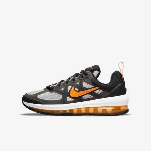 Nike Air Max Genome Older Sneakers Kinder Schwarz Grau Weiß Orange | NK518RSA