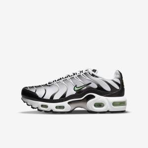 Nike Air Max Plus Older Sneakers Kinder Weiß Schwarz Silber Mintfarben | NK387VOG