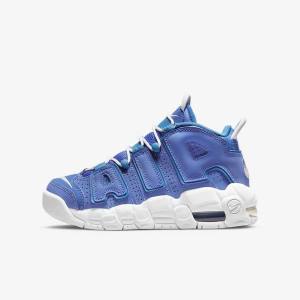 Nike Air More Uptempo Older Sneakers Kinder Blau Weiß | NK347JTR