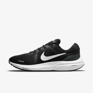 Nike Air Zoom Vomero 16 Straßen Laufschuhe Herren Schwarz Dunkelgrau Weiß | NK803KDB