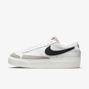 Nike Blazer Low Plattform Sneakers Damen Weiß | NK480RHC