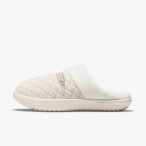 Nike Burrow SE Hausschuhe Sneakers Damen Hellbraun Weiß Grau | NK289LRH