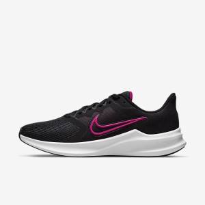 Nike Downshifter 11 Straßen Laufschuhe Damen Schwarz Dunkelgrau Weiß | NK672DTY