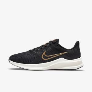 Nike Downshifter 11 Straßen Laufschuhe Damen Schwarz Dunkelgrau Metal Kupfer | NK941FDK