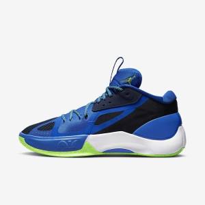 Nike Jordan Zoom Separate Basketballschuhe Herren Navy Blau Weiß Grün | NK817TIC