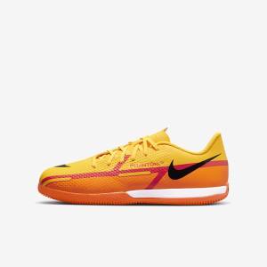 Nike Jr. Phantom GT2 Academy IC Older Indoor Court Fußballschuhe Kinder Orange Hellrot Schwarz | NK491CZU