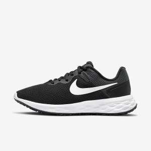 Nike Revolution 6 Next Nature Straßen Laufschuhe Damen Schwarz Dunkelgrau Weiß | NK435CBU