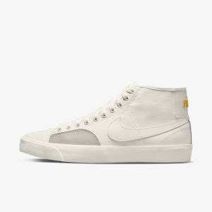 Nike SB BLZR Court Mid Premium Skate Shoes Herren Weiß | NK051CEB