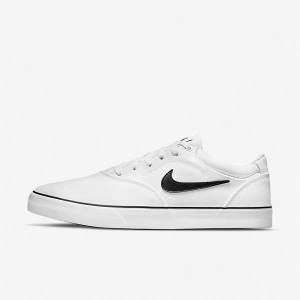 Nike SB Chron 2 Canvas Skate Shoes Damen Weiß Schwarz | NK572KNY