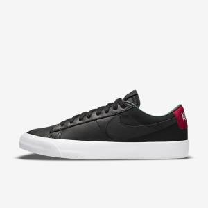 Nike SB Zoom Blazer Low Pro GT Premium Skate Shoes Herren Schwarz Rot Schwarz | NK127VTD