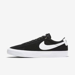 Nike SB Zoom Blazer Low Pro GT Skate Shoes Herren Schwarz Hellbraun Weiß | NK240BQG