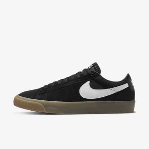 Nike SB Zoom Blazer Low Pro GT Skate Shoes Damen Schwarz Weiß | NK502WCB