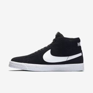 Nike SB Zoom Blazer Mid Skate Shoes Herren Schwarz Weiß | NK965ASZ