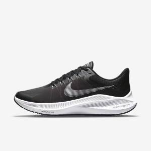 Nike Winflo 8 Straßen Laufschuhe Herren Schwarz Dunkelgrau Weiß | NK839LQW