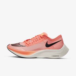 Nike ZoomX Vaporfly NEXT% Straßen Rennfahrer Laufschuhe Damen Hellmango Schwarz Blau | NK082MSR