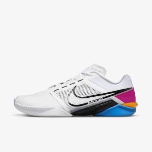 Nike Zoom Metcon Turbo 2 Sportschuhe Herren Weiß Blau Rosa Schwarz | NK463AWQ